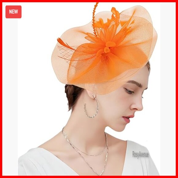 Women\'s Fascinator Derby Hat with Mesh Feathers for Tea Party Wedding Cocktail main image 4